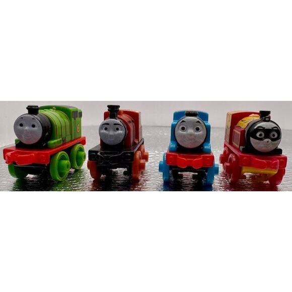 Fisher-Price Other - Thomas and Friends Percy, Bash, Victor Minis Train Engines Lot of 4 - 2014